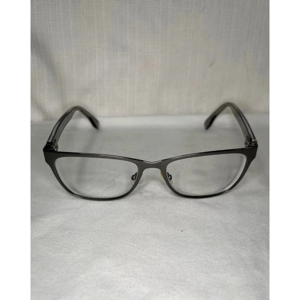 Fendi Zucca Monogram Cat Eye Glasses Frames Black Silver Made in Italy 53-16
